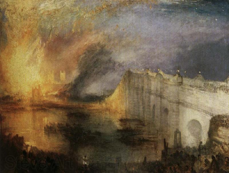 Joseph Mallord William Turner Burning of the Houses Norge oil painting art